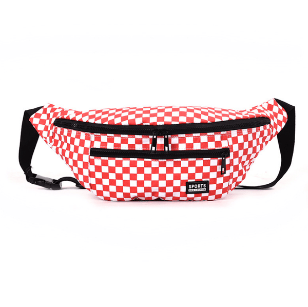 Gadget Gerbil Red Checkered Fanny Pack