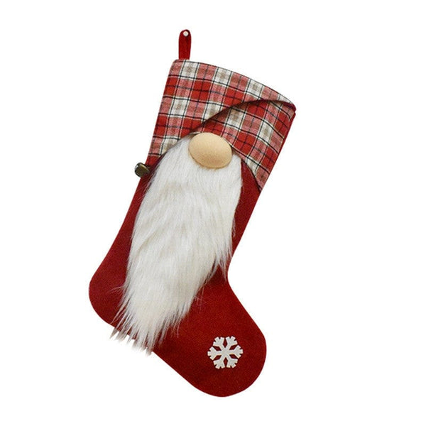 Gadget Gerbil Red Gnome Beard Christmas Stocking