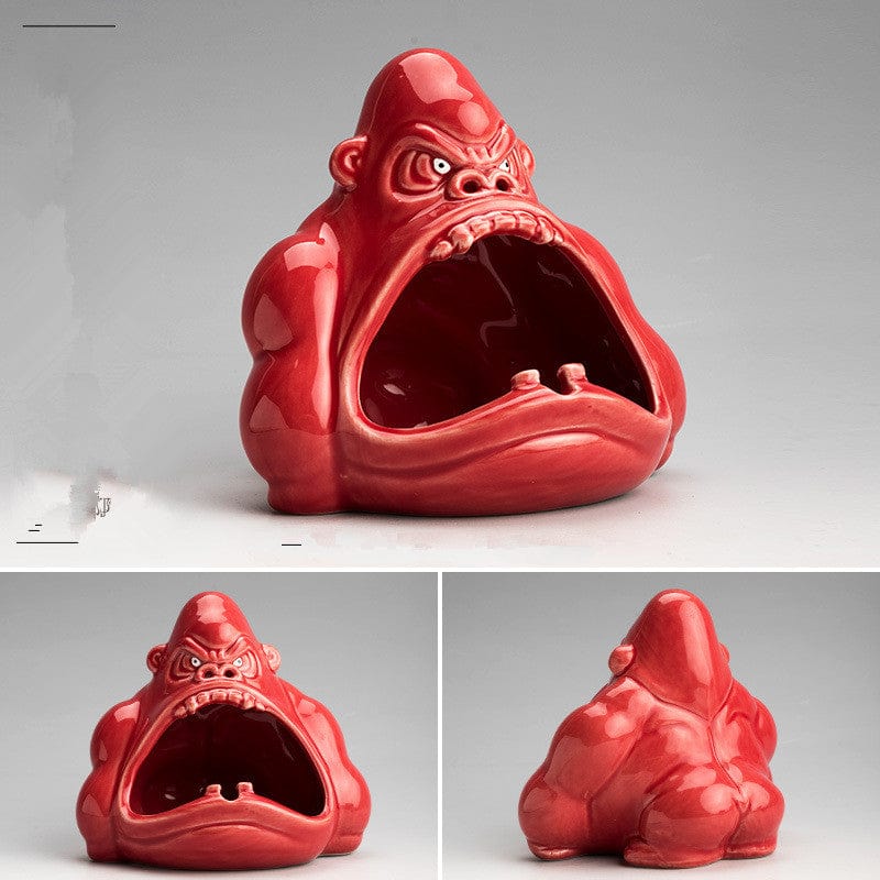 Gadget Gerbil Red Gorilla Ashtray