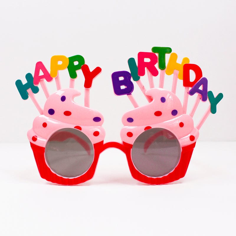 Gadget Gerbil Red Happy Birthday Glasses