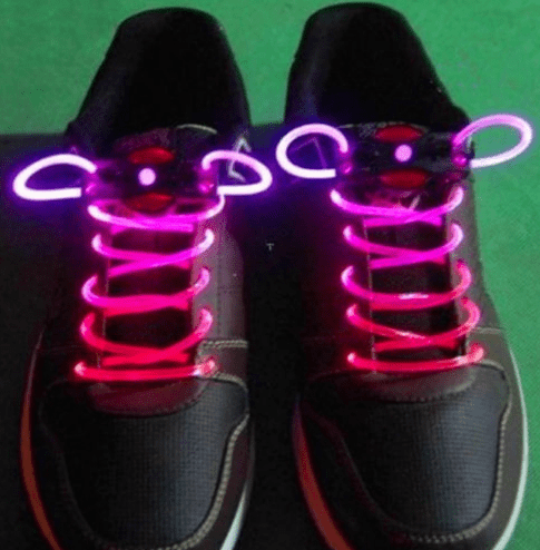 Gadget Gerbil Red Light Up LED Shoelaces