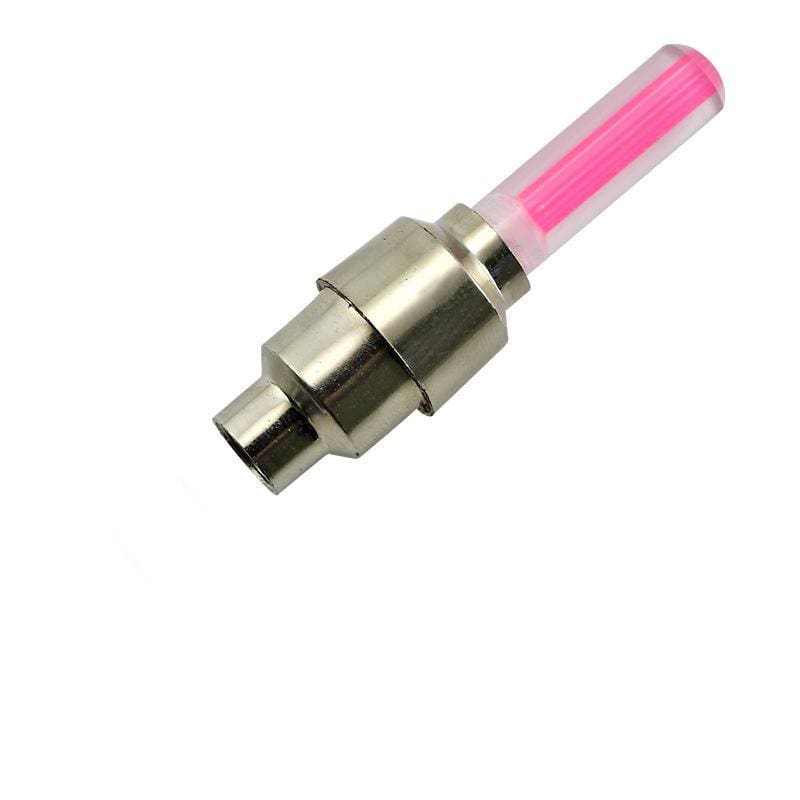 Gadget Gerbil Red Light Up Valve Caps for Bikes