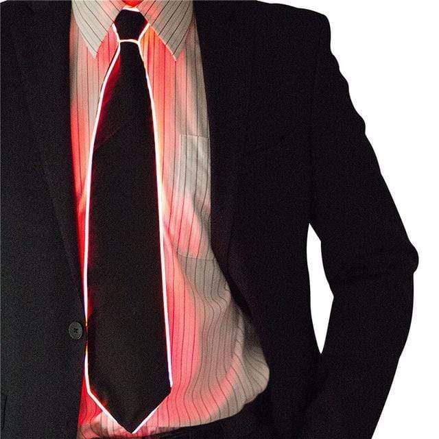 Gadget Gerbil Red / Sound Reactive Light Up LED Tie