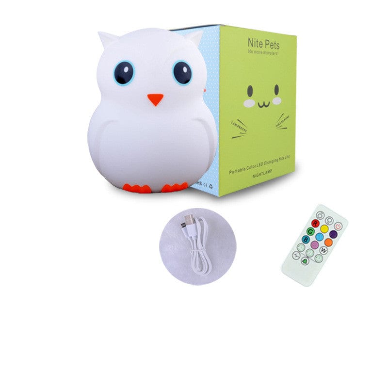 Gadget Gerbil Remote control version / USB Silicone LED Owl Night Light