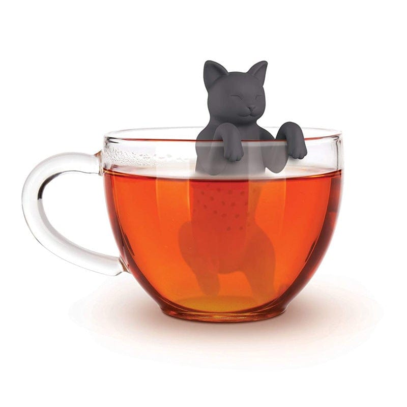 Gadget Gerbil Reusable Silicone Grey Cat Tea Infuser