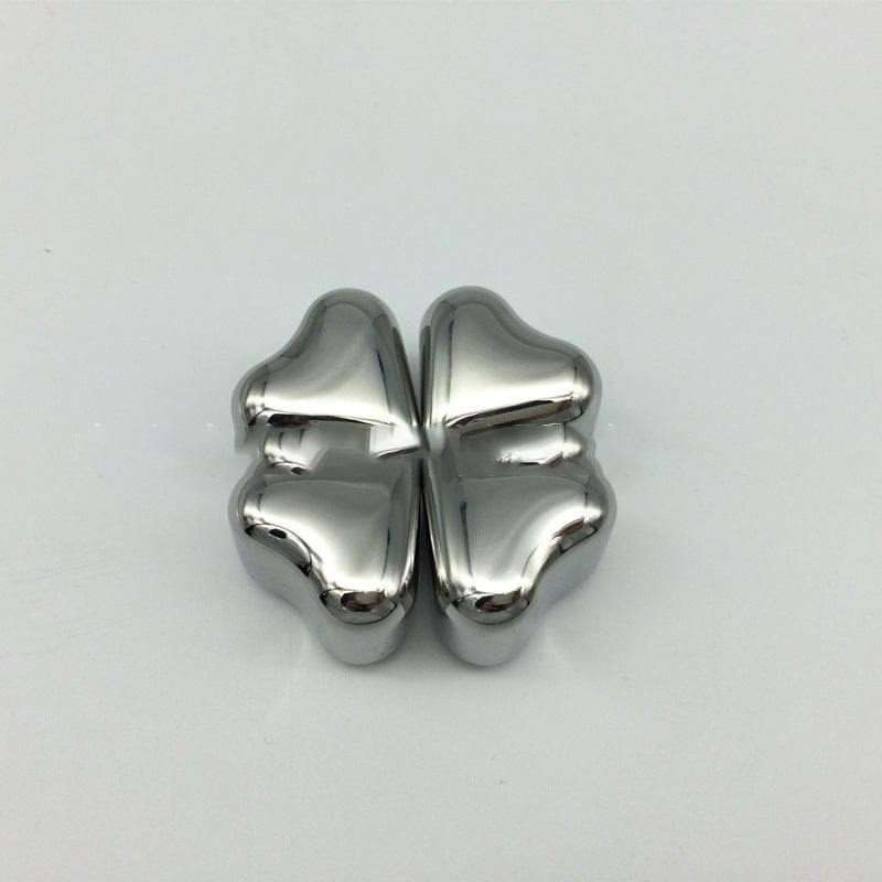 Gadget Gerbil Stainless Steel Heart Shaped Ice Cubes