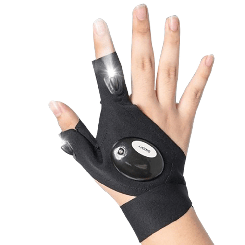 Gadget Gerbil Right Hand Only LED Flashlight Finger Gloves