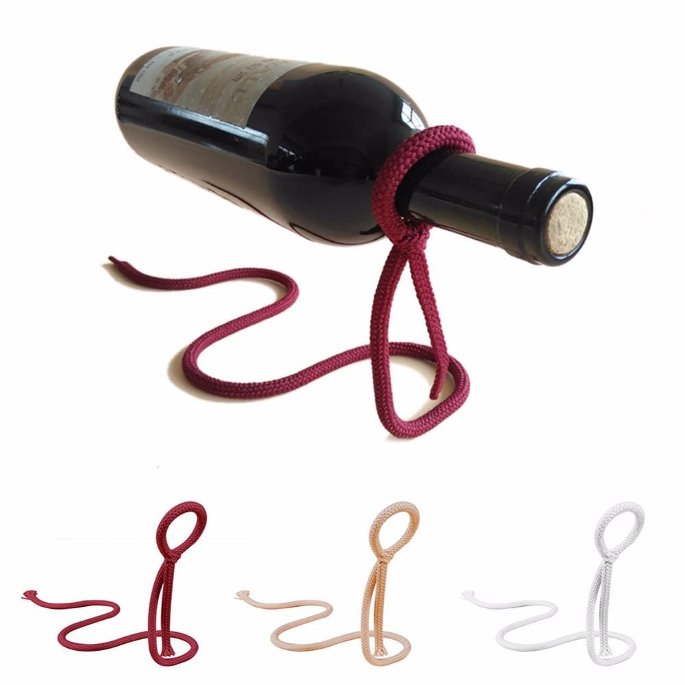 Gadget Gerbil Rope Lasso Wine Bottle Holder