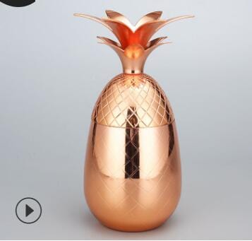 Gadget Gerbil Rose gold / 500ml Stainless Steel Pineapple Cocktail Glass