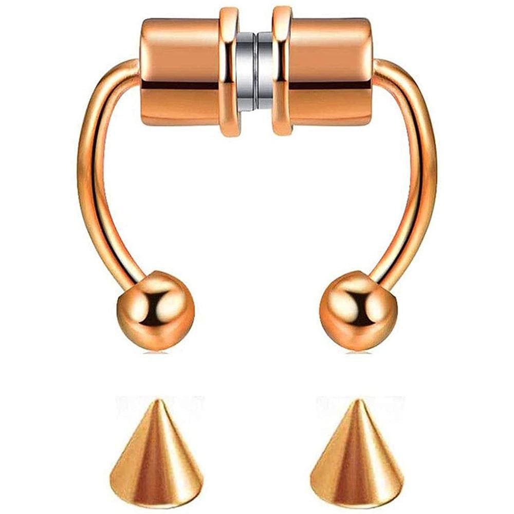 Gadget Gerbil Rose Gold Fake Magnetic Nose Ring