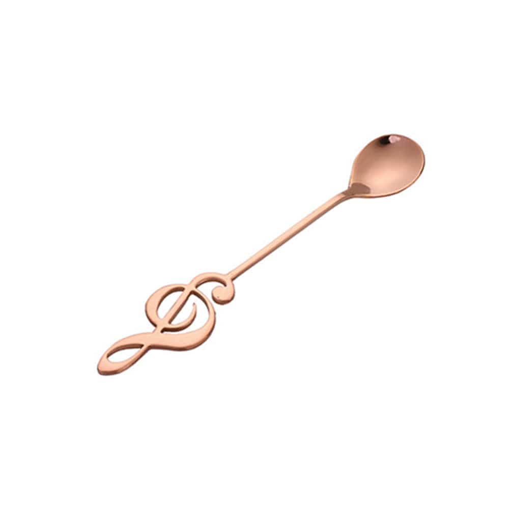 Gadget Gerbil Rose gold Musical Note Coffee Spoon