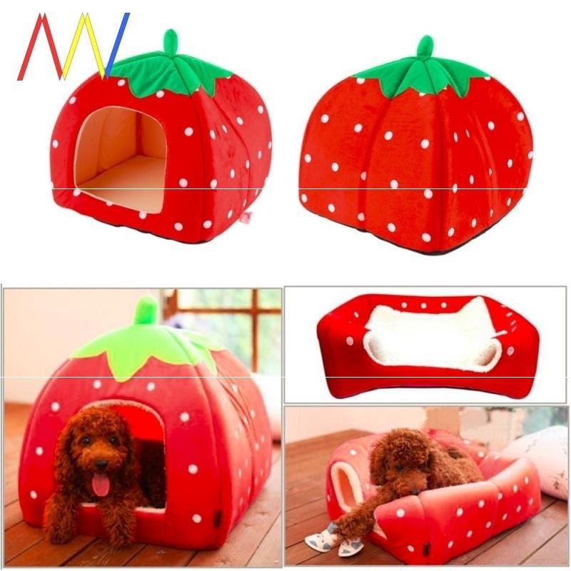 Gadget Gerbil S Foldable Strawberry Pet Bed