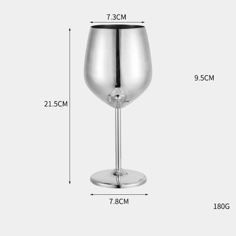 Gadget Gerbil Sanding 500ml Stainless Steel Wine Glass Goblet