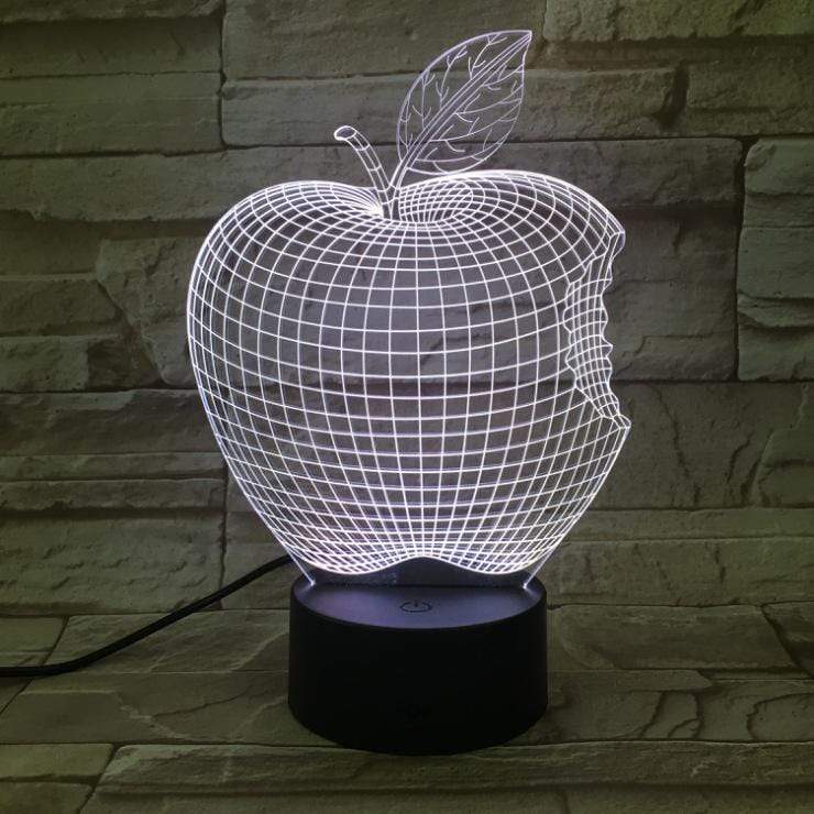 Gadget Gerbil Seven colors / Touch 3D LED Apple Lamp