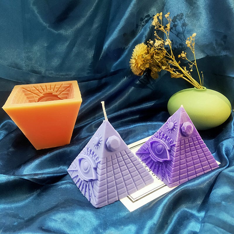 Gadget Gerbil Silicone All Seeing Eye Pyramid Candle Mold