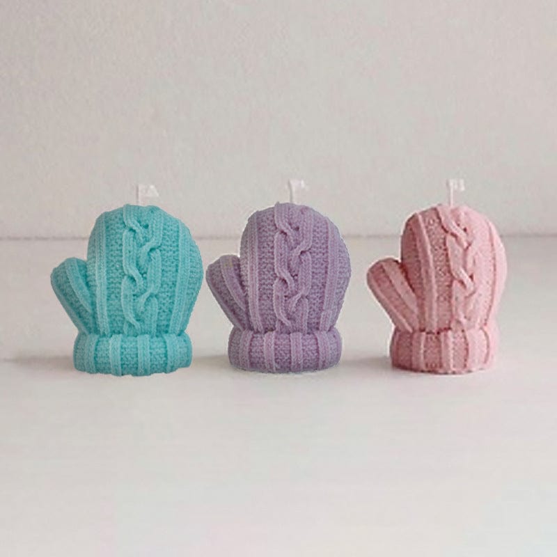 Gadget Gerbil Silicone Knitted Mittens Candle Mold