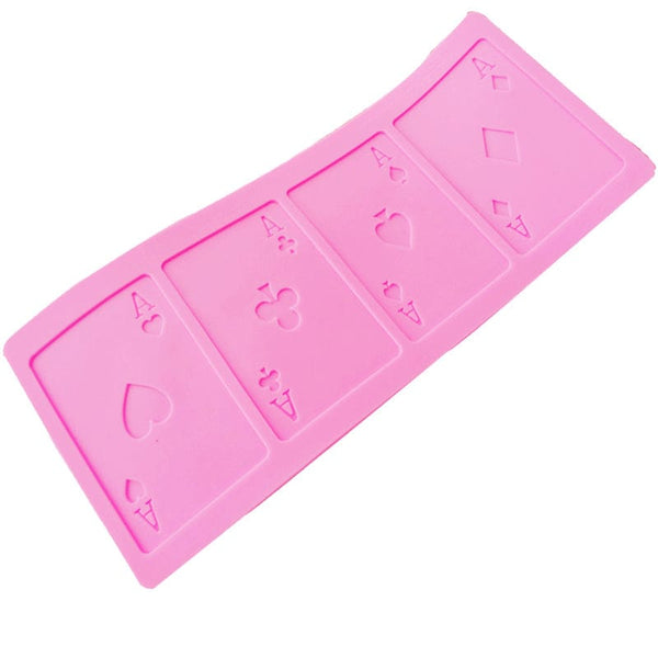 Gadget Gerbil Silicone Poker Cards Shaped Baking Mold