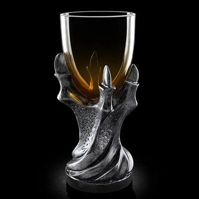 Gadget Gerbil Silver Dragon Claw Glass Goblet