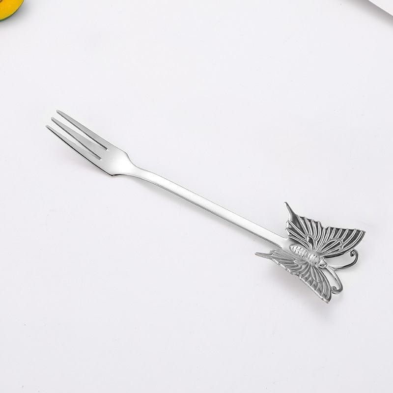 Gadget Gerbil Silver Stainless Steel Butterfly Fork