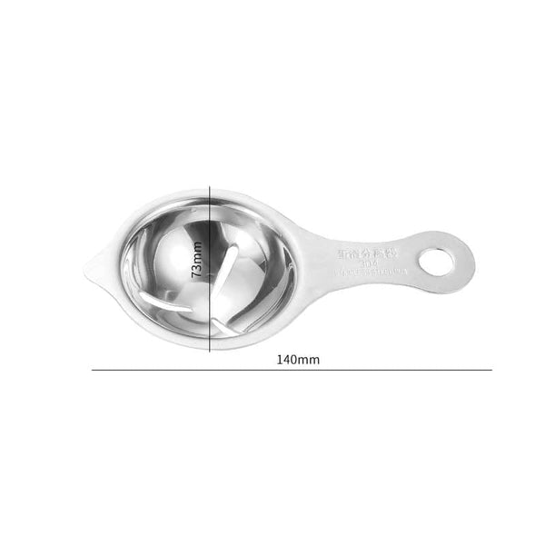 Gadget Gerbil Silver Stainless Steel Egg Yolk Separator