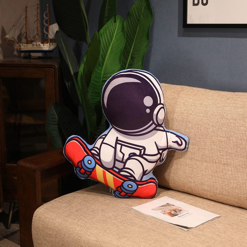 Gadget Gerbil Simulation Space Series Plush Pillow Toys Astronaut Spaceman Rocket Spacecraft Stuffed Doll Nap Pillow Kids Birthday Gifts