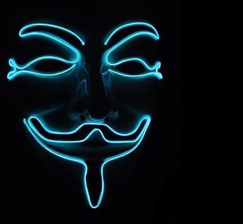 Gadget Gerbil sky blue / A Vendetta LED Mask