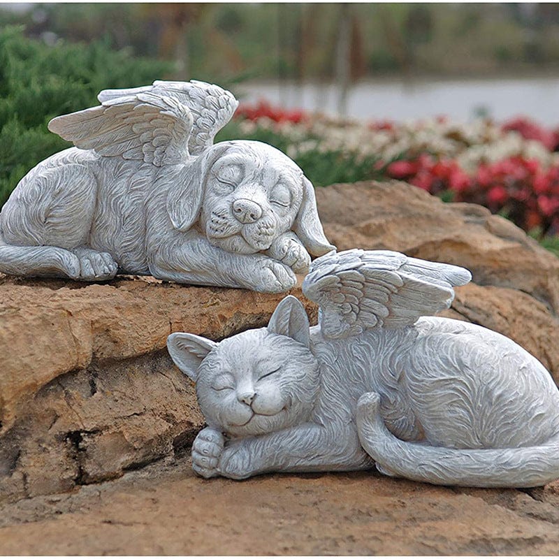 Gadget Gerbil Sleeping Angel Pets Garden Statues