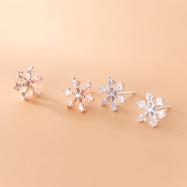 Gadget Gerbil Snowflake Pendant Earrings
