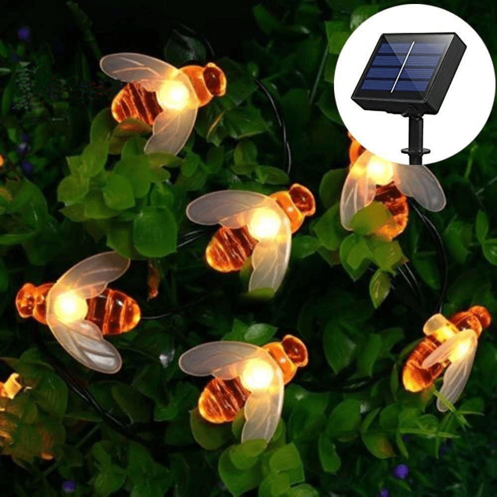 Gadget Gerbil Solar Powered Bee String Lights