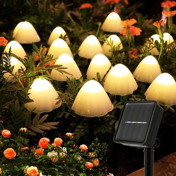 Gadget Gerbil Solar Powered Mushroom Lights