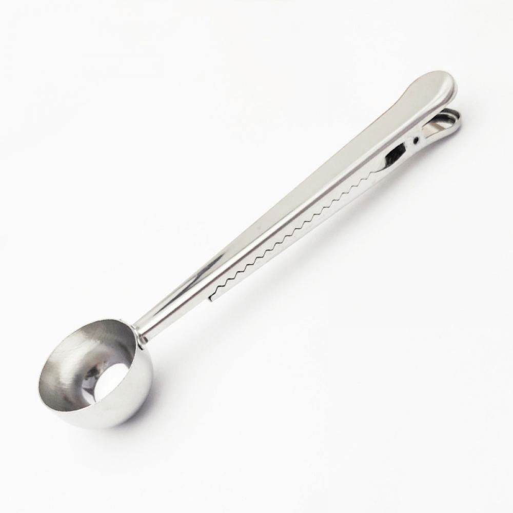 Gadget Gerbil Stainless steel 2-in-1 Coffee Clip Spoon