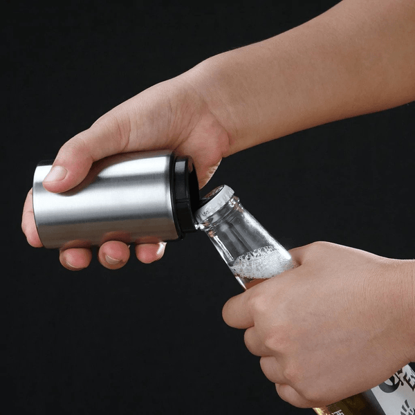 Gadget Gerbil Stainless Steel Automatic Bottle Opener Press