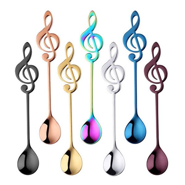 Gadget Gerbil Stainless Steel Musical Note Coffee Spoon