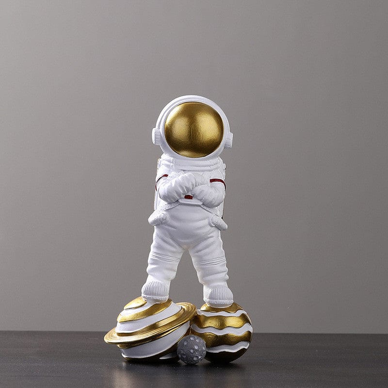 Gadget Gerbil Standing star golden Astronaut Posing Figurine