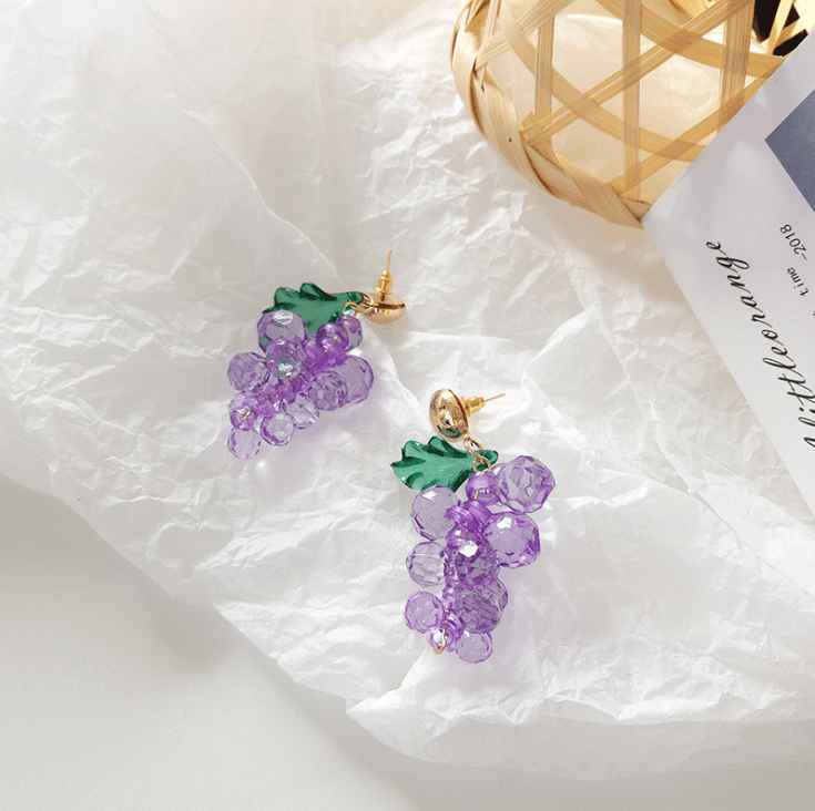 Gadget Gerbil Stud earring Grape Pendant Earrings