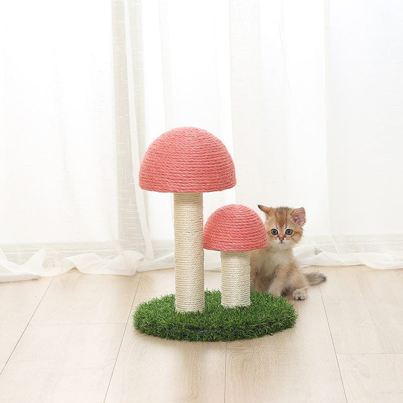 Gadget Gerbil Style 3 Mushroom Shaped Cat Scratching Posts