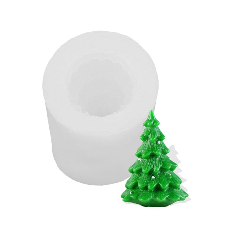 Gadget Gerbil Style 6 Silicone Christmas Tree Candle Mold
