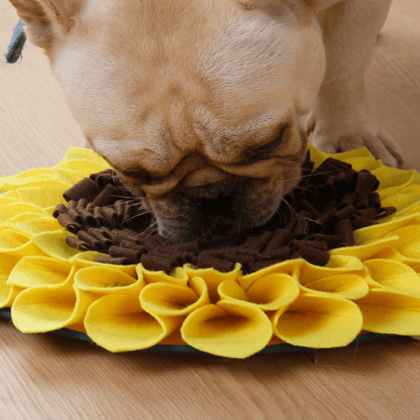 Gadget Gerbil Sunflower Shaped Dog Snuffle Mat