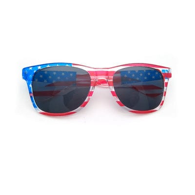 Gadget Gerbil Transparent nailless frame United States Flag Sunglasses