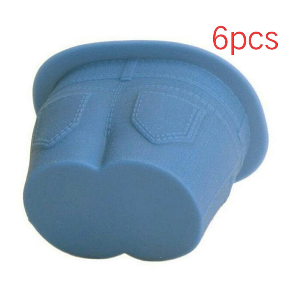 Gadget Gerbil True color 6pcs Creative Jeans Silicone Cake Mold Food Grade Muffin Tops Molds Cupcake Pudding Chocolate Ice DIY Baking Cups Moulds Tools HK114
