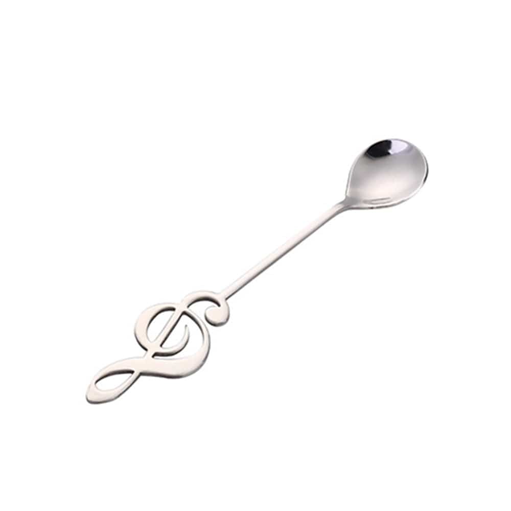 Gadget Gerbil True color Stainless Steel Musical Note Coffee Spoon