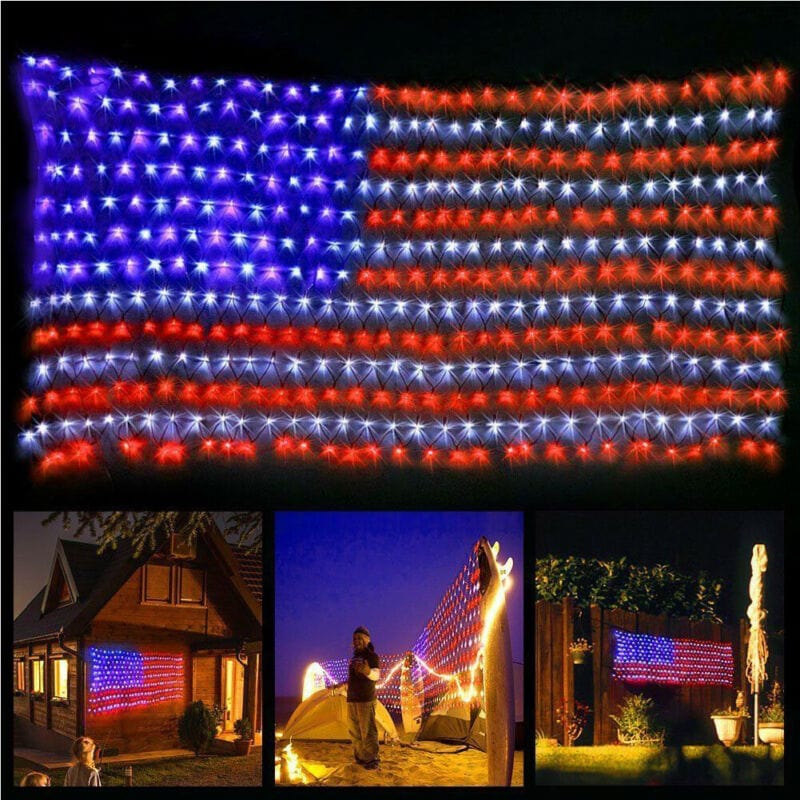 Gadget Gerbil United States Flag LED String Lights