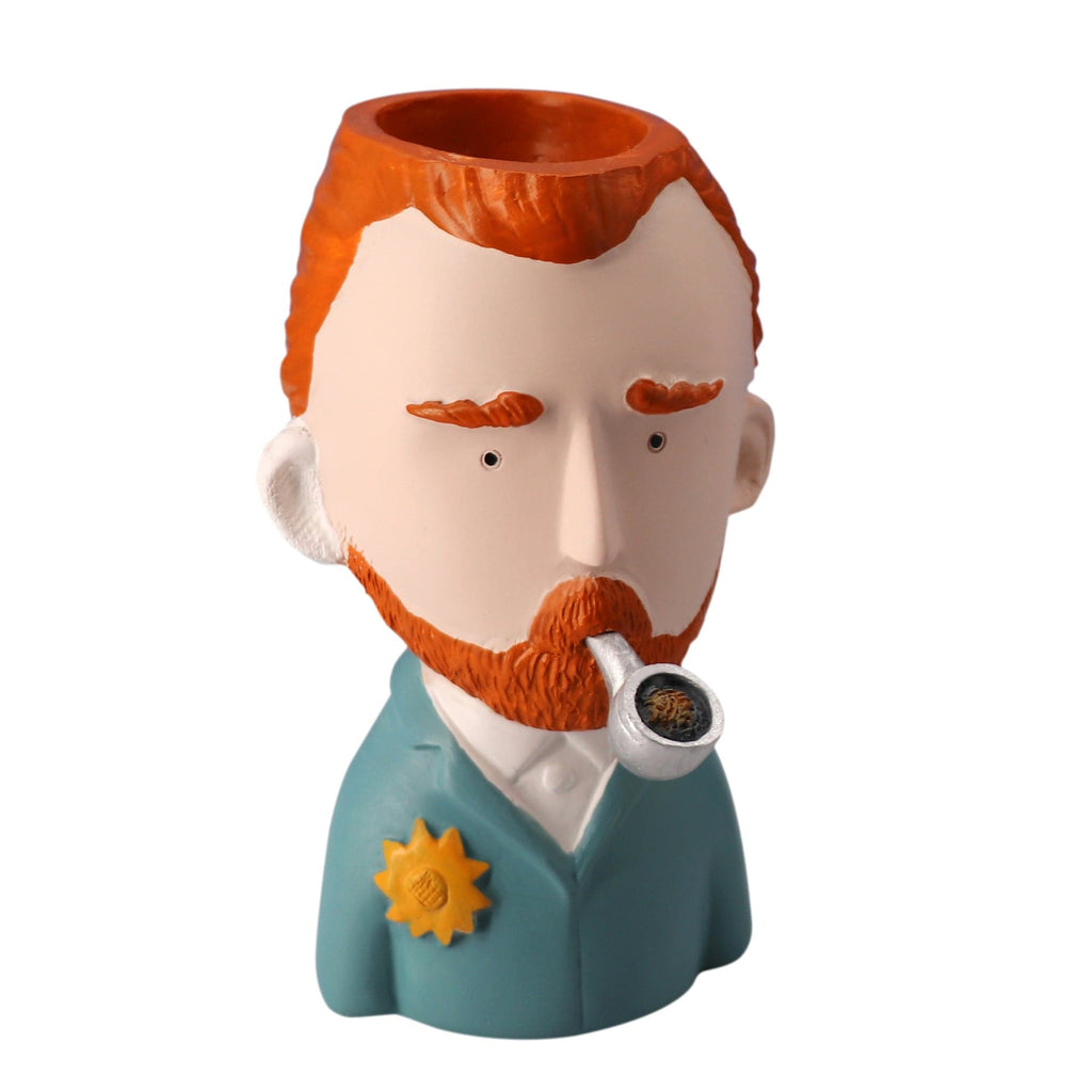 Gadget Gerbil Vincent Van Gogh Head Plant Pot