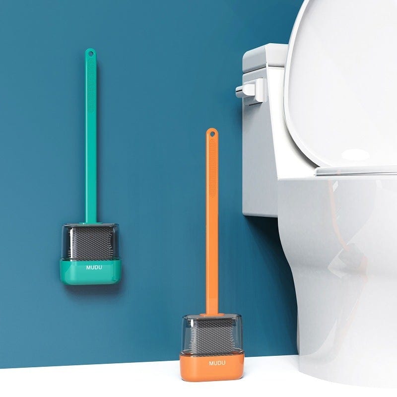 Gadget Gerbil Wall Mounted Silicone Toilet Brush and Holder
