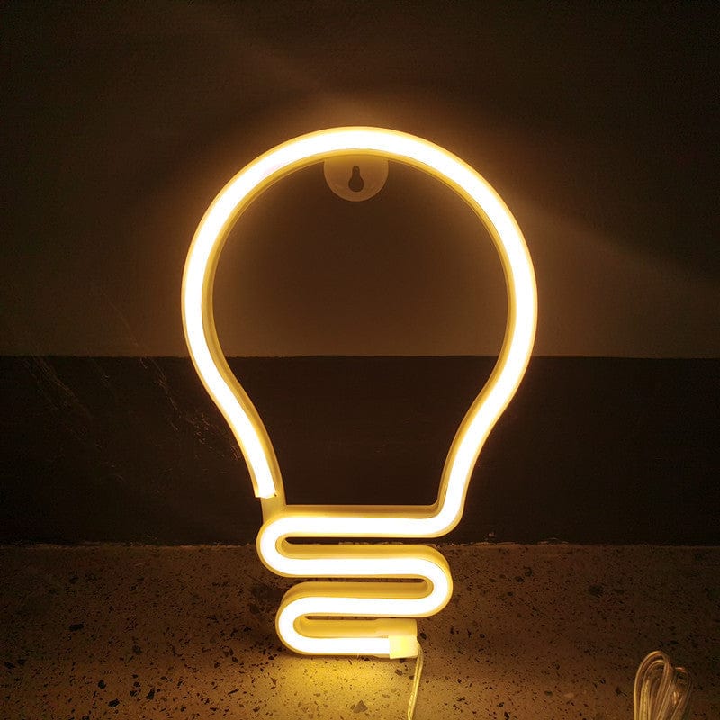 Gadget Gerbil Warm White Light Bulb Neon Sign