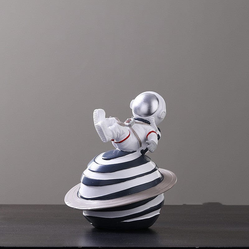 Gadget Gerbil Weightless silver Astronaut Posing Figurine