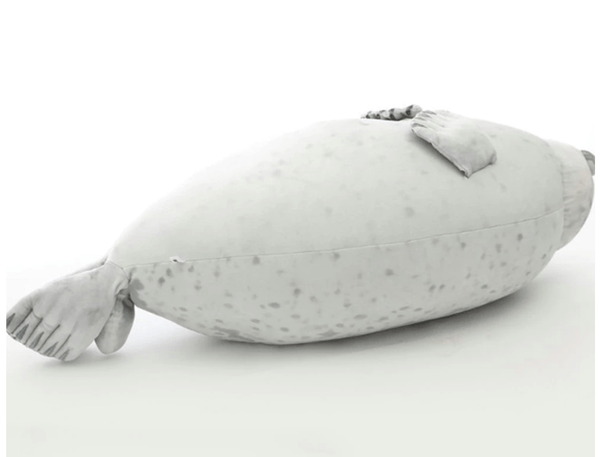 Gadget Gerbil White / 40cm Large Seal Pillow Doll Aquarium Plush Toy