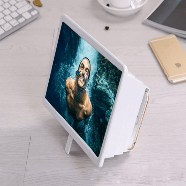 Gadget Gerbil White / 8inch Foldable HD Smartphone Screen Magnifier Box
