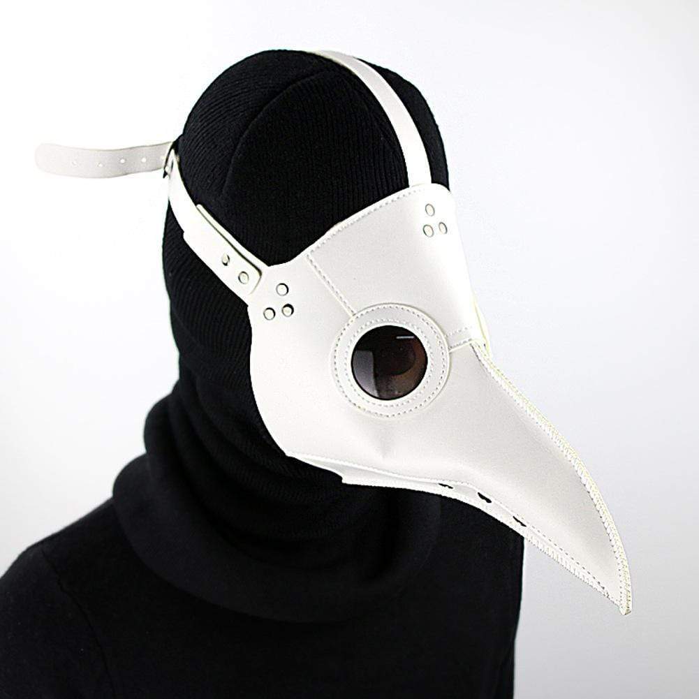 Gadget Gerbil White Black Plague Doctor Mask