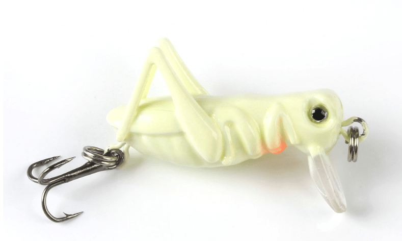 Gadget Gerbil White Grasshopper Shaped Fishing Lure